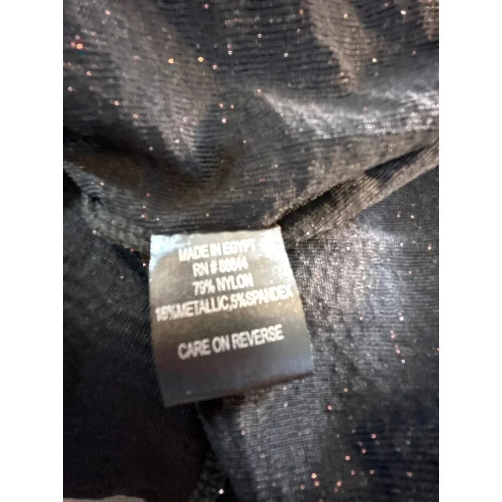 JM Studio Womens Dress Wrap Style Rose Bronze Sparkle Size 12 NWT - Picture 5 of 7